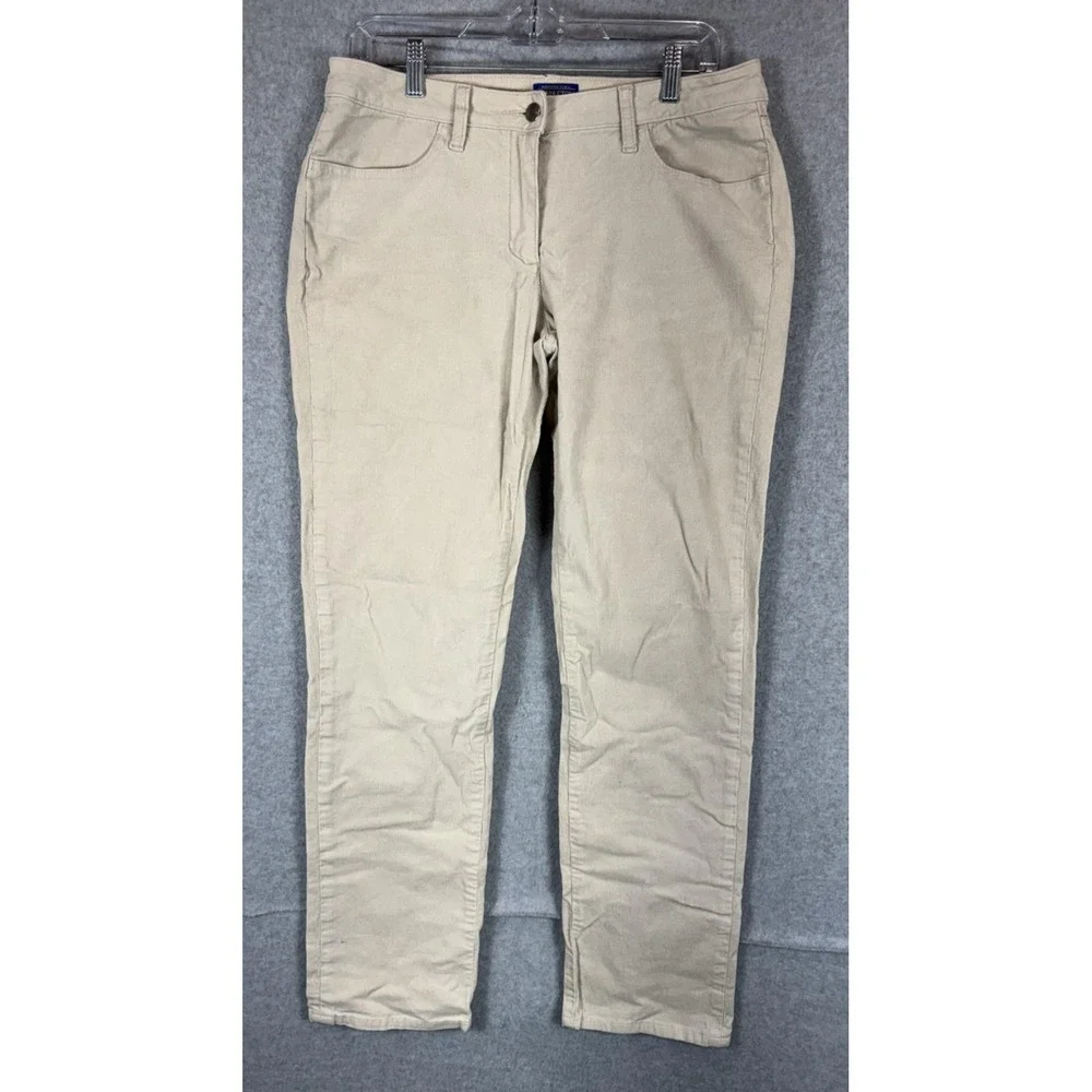 Pendleton Pants Womens 12 Straight Leg Corduroy Cotton Blend Casual Classic